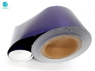 55Gsmはタバコを包むためのアルミ ホイルの紫色の内部のパッケージを浮彫りにした