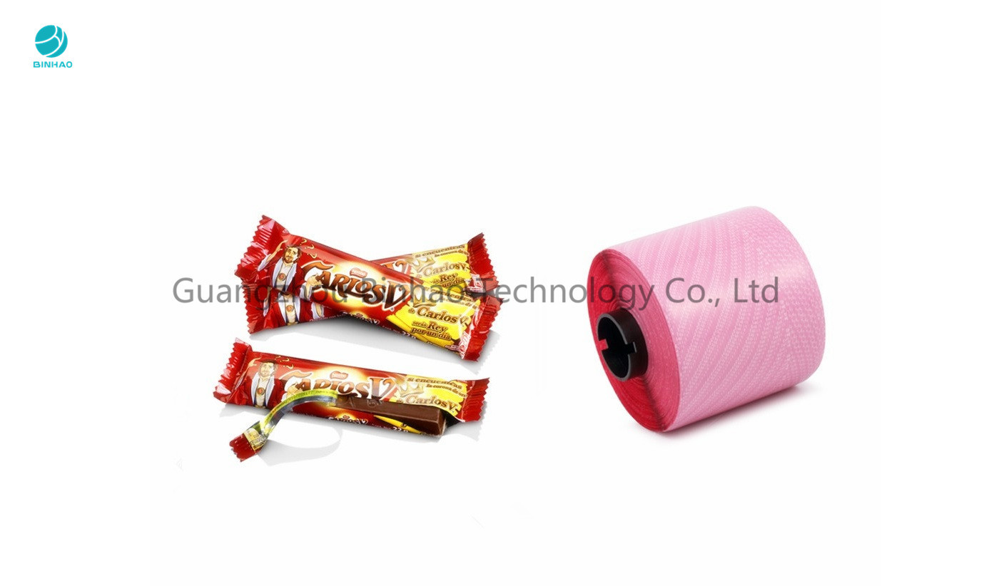 容易な赤い色でキャンデーの食糧のための高い引張強さ2.5mm Moppの破損テープは開きます
