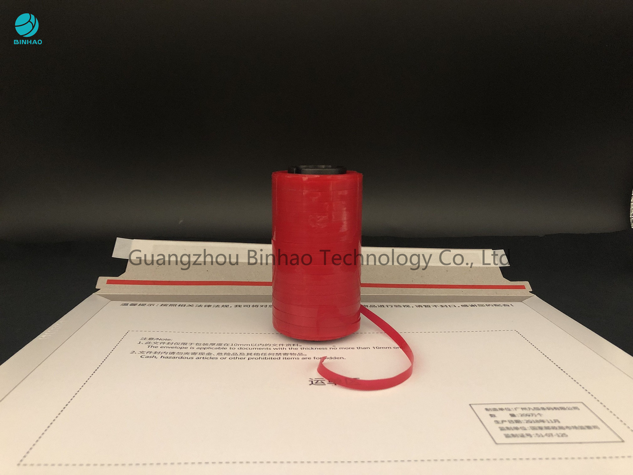 4mmの包み、容易な急使袋のための自己接着赤MOPPのタバコの破損ストリップ テープは開きます