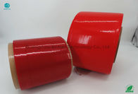 BOPP材料50000mの長さの大きい赤い色の破損ストリップ テープ接着剤