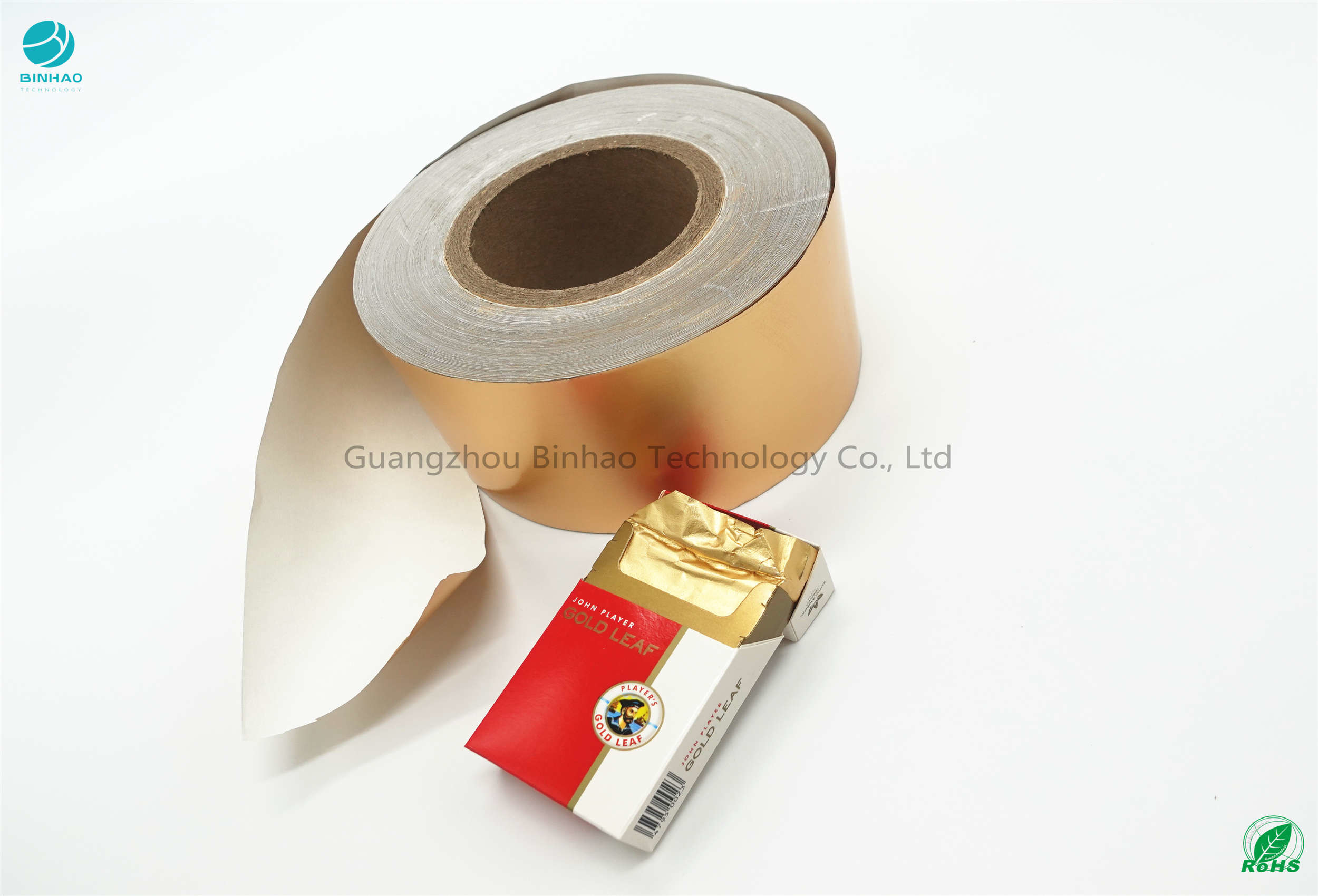 タバコのパッケージのための光沢のある金85mm 95%のアルミ ホイルのペーパー