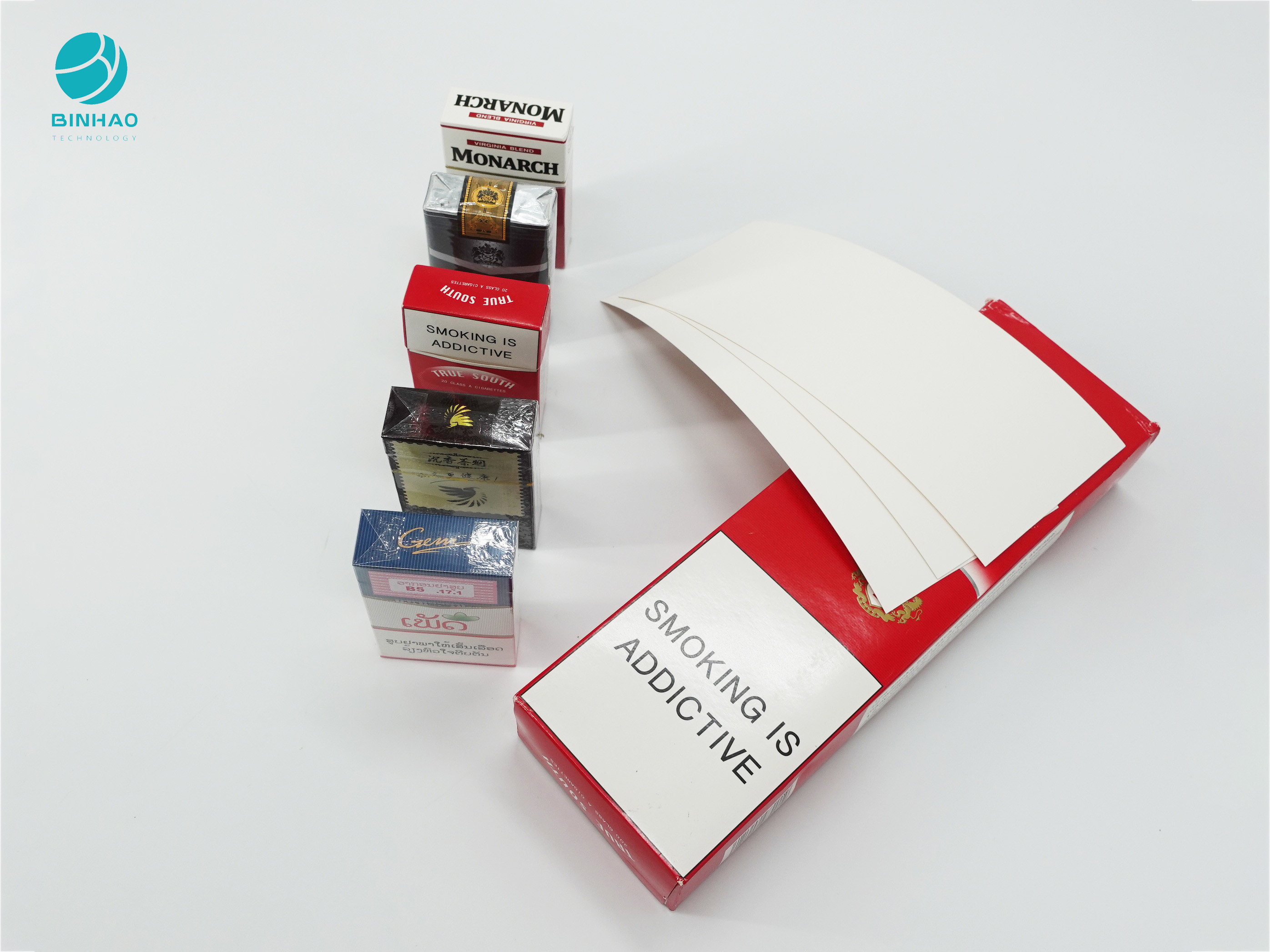 注文にパターン煙ることはタバコ入れの荷箱のためのペーパー ボール紙を包む