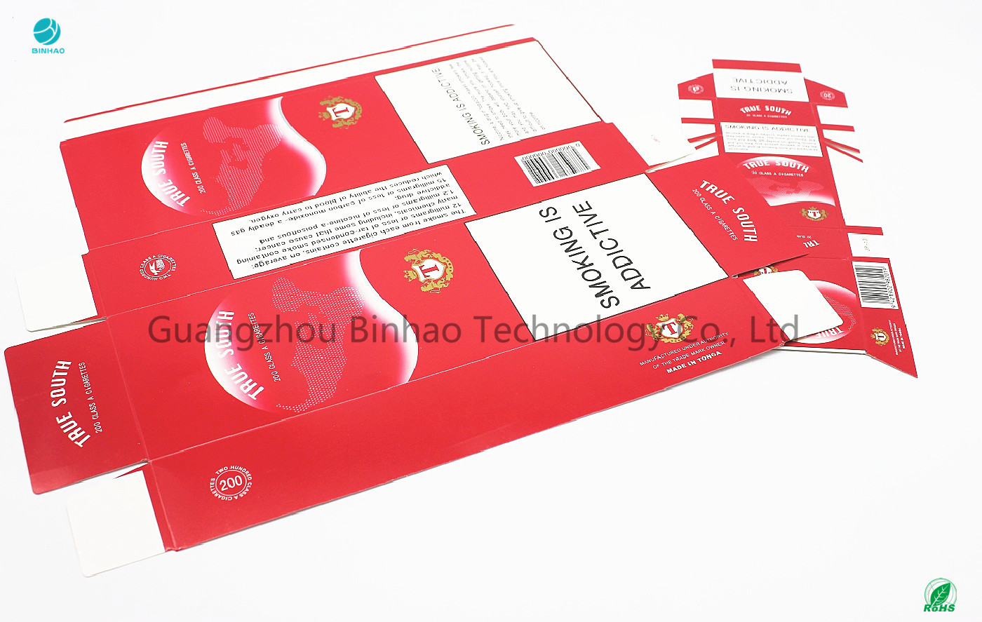 GD機械のSize Cigarette Box Packaging中国の赤い普及した7.8mm王